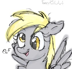 Size: 769x736 | Tagged: safe, artist:funnyk16, imported from derpibooru, derpy hooves, pegasus, pony, female, simple background, solo, white background