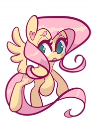 Size: 1202x1620 | Tagged: safe, artist:sunburst1ng, imported from derpibooru, fluttershy, pegasus, pony, female, simple background, solo, white background
