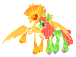 Size: 1280x968 | Tagged: safe, artist:webkinzworldz, imported from derpibooru, spitfire, tree hugger, earth pony, pegasus, pony, crack shipping, duo, female, hug, lesbian, shipping, simple background, treefire, white background, winghug, wings