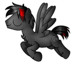 Size: 521x467 | Tagged: safe, artist:angellightyt, imported from derpibooru, oc, oc only, pegasus, pony, base used, chest fluff, eyes closed, flying, male, pegasus oc, simple background, smiling, solo, stallion, transparent background