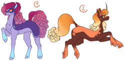 Size: 1024x503 | Tagged: safe, artist:oneiria-fylakas, imported from derpibooru, oc, oc only, earth pony, pony, unicorn, female, mare, simple background, transparent background