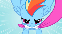 Size: 1280x720 | Tagged: safe, imported from derpibooru, screencap, rainbow dash, pony, secret of my excess, solo