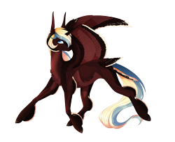 Size: 2791x2273 | Tagged: safe, artist:luuny-luna, imported from derpibooru, oc, oc only, oc:nightwish, alicorn, pony, colored wings, female, mare, simple background, solo, transparent background, two toned wings, wings