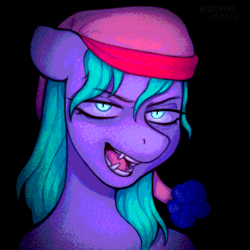 Size: 3000x3000 | Tagged: safe, artist:bloodymrr, imported from derpibooru, oc, earth pony, pony, bust, commission, effects, fangs, open mouth, portrait, solo