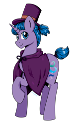 Size: 2538x4141 | Tagged: safe, artist:dreamy990, imported from derpibooru, oc, oc:eventide aurora, pony, unicorn, hat, male, simple background, solo, stallion, top hat, white background