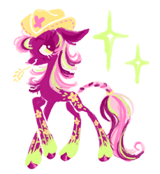 Size: 1280x1400 | Tagged: safe, artist:webkinzworldz, imported from derpibooru, cheerilee (g3), earth pony, pony, cowboy hat, food, hat, simple background, solo, wheat, white background