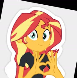 Size: 1944x1962 | Tagged: safe, artist:chrismc373, imported from derpibooru, sunset shimmer, human, equestria girls, solo