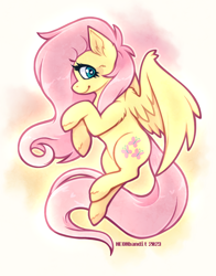 Size: 1240x1580 | Tagged: safe, artist:ne0nbandit, imported from derpibooru, fluttershy, pegasus, pony, cute, female, mare, shyabetes, solo
