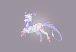 Size: 4932x3387 | Tagged: safe, artist:luuny-luna, imported from derpibooru, oc, oc:kazami, pony, augmented, augmented tail, female, mare, quadrupedal, simple background, solo, tail