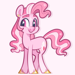 Size: 5000x5000 | Tagged: safe, artist:pilesofmiles, imported from derpibooru, oc, oc only, earth pony, pony, pink, pink background, ponysona, simple background, solo, sona