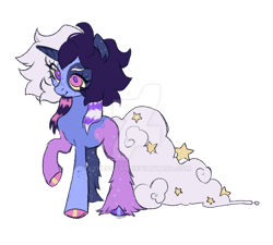 Size: 600x540 | Tagged: safe, artist:lynesssan, imported from derpibooru, oc, oc only, oc:asteri, pony, unicorn, deviantart watermark, obtrusive watermark, quadrupedal, simple background, solo, transparent background, watermark