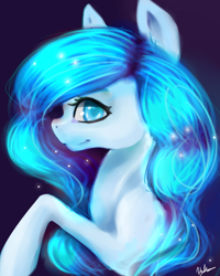 Size: 518x648 | Tagged: safe, artist:minckies, imported from derpibooru, oc, oc only, earth pony, pony, bust, earth pony oc, female, mare, signature, smiling, solo