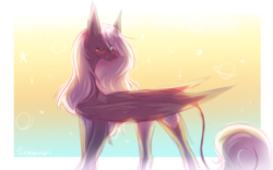 Size: 3098x1936 | Tagged: safe, artist:prettyshinegp, imported from derpibooru, oc, oc only, pegasus, pony, female, leonine tail, looking back, mare, pegasus oc, solo, tail, wings