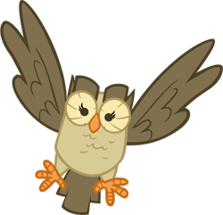 Size: 900x866 | Tagged: safe, artist:naaieditions, imported from derpibooru, owlowiscious, bird, owl, looking at you, male, simple background, solo, transparent background, vector