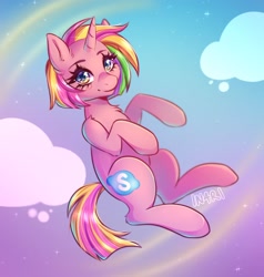 Size: 1750x1837 | Tagged: safe, artist:in4ri_, imported from derpibooru, oc, oc only, pony, unicorn, chest fluff, looking at you, skype, smiling, solo