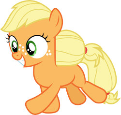 Size: 3156x3000 | Tagged: safe, artist:cloudy glow, imported from derpibooru, applejack, going to seed, .ai available, cute, female, filly, filly applejack, jackabetes, simple background, solo, transparent background, vector, younger