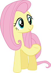 Size: 4362x6192 | Tagged: safe, artist:yellowdash1998v2, imported from derpibooru, fluttershy, pegasus, pony, cute, female, mare, shyabetes, simple background, smiling, solo, transparent background, vector