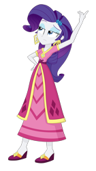 Size: 2000x3546 | Tagged: safe, artist:splendidbondage, imported from derpibooru, rarity, human, equestria girls, movie magic, spoiler:eqg specials, clothes, dress, female, india movie set, long dress, long skirt, simple background, skirt, solo, transparent background