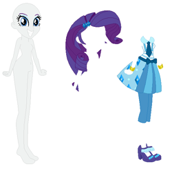 Size: 559x548 | Tagged: safe, artist:lordsfrederick778, artist:selenaede, imported from derpibooru, rarity, human, equestria girls, alternate design, base used, simple background, solo, white background