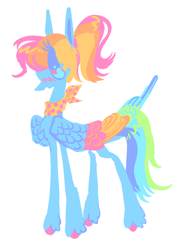 Size: 1128x1580 | Tagged: safe, artist:webkinzworldz, imported from derpibooru, rainbow dash, pegasus, pony, alternate hairstyle, bandana, colored wings, multicolored wings, simple background, solo, white background, wings