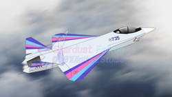 Size: 3000x1687 | Tagged: safe, artist:rarity3257, imported from derpibooru, oc, oc:stardust falken, ace combat, fighter, flying, jet, jet fighter, no pony, photo, plane, real life background, su-75 checkmate, sukhoi, су-75 шах и мат