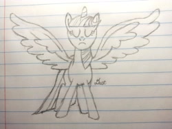 Size: 3264x2448 | Tagged: safe, artist:dust, derpibooru exclusive, imported from derpibooru, twilight sparkle, alicorn, lined paper, pencil drawing, solo, traditional art, twilight sparkle (alicorn)
