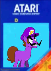 Size: 370x518 | Tagged: safe, imported from derpibooru, atari 2600, box art, meme, video game, waluigi