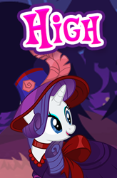 Size: 275x418 | Tagged: safe, imported from derpibooru, rarity, pony, unicorn, clothes, english, female, gameloft, high, mare, meme, my little pony: magic princess, solo, text, wow! glimmer