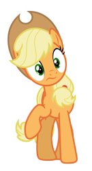 Size: 3779x7000 | Tagged: safe, artist:estories, imported from derpibooru, applejack, pony, absurd resolution, hat, quadrupedal, simple background, solo, transparent background, vector