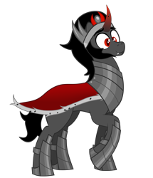 Size: 5548x6443 | Tagged: safe, artist:etherium-apex, imported from derpibooru, king sombra, pony, unicorn, absurd resolution, crown, eyebrows, jewelry, male, raised hoof, regalia, simple background, smiling, solo, stallion, transparent background, vector