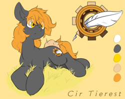 Size: 2713x2142 | Tagged: safe, artist:cirtierest, imported from derpibooru, oc, oc only, oc:cir tierest, earth pony, pony, simple background, solo