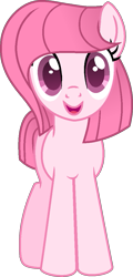 Size: 531x1102 | Tagged: safe, artist:honeyloveponyartist, artist:tanahgrogot, imported from derpibooru, oc, oc only, oc:annisa trihapsari, earth pony, pony, cute, earth pony oc, female, front view, happy, mare, ocbetes, open mouth, open smile, simple background, smiling, solo, transparent background