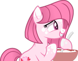 Size: 737x578 | Tagged: safe, artist:tanahgrogot, artist:yourventilationyt, imported from derpibooru, oc, oc only, oc:annisa trihapsari, earth pony, pony, base used, earth pony oc, female, grin, happy, kitchen, mare, simple background, smiling, solo, transparent background