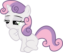 Size: 3589x3000 | Tagged: safe, artist:cloudy glow, imported from derpibooru, sweetie belle, pony, unicorn, one bad apple, .ai available, simple background, solo, thinking, transparent background, vector