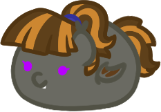 Size: 233x162 | Tagged: safe, artist:sugar morning, imported from derpibooru, oc, oc only, oc:mythic dawn, bat pony, bat pony oc, bean pony, brown mane, commission, fangs, female, hair tie, mare, ponytail, purple eyes, simple background, smol, solo, transparent background, wings, ych result