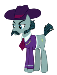 Size: 1284x1690 | Tagged: safe, edit, edited screencap, imported from derpibooru, screencap, turner mccolt, earth pony, pony, the hooffields and mccolts, angry, background removed, eyebrows, facial hair, male, mccolt family, moustache, sideburns, simple background, solo, stallion, transparent background