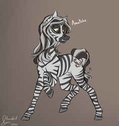 Size: 3400x3600 | Tagged: safe, artist:stardustspix, imported from derpibooru, oc, oc only, oc:amatshe, zebra, colored eyebrows, colored eyelashes, facial markings, male, solo, stallion, stripes, zebra oc