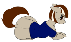 Size: 702x414 | Tagged: safe, artist:discordant creations, imported from derpibooru, oc, oc only, oc:cafe au lait, earth pony, pony, secret santa, simple background, transparent background, wide hips