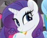 Size: 163x132 | Tagged: safe, imported from derpibooru, screencap, rarity, pony, rainbow roadtrip, smiling