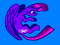 Size: 1060x800 | Tagged: safe, artist:msponies, imported from derpibooru, twilight sparkle, alicorn, pony, blue background, female, g4, limited palette, mare, ms paint, simple background, solo, twilight sparkle (alicorn), wings