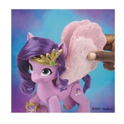 Size: 554x554 | Tagged: safe, imported from derpibooru, pipp petals, pegasus, pony, g5, hand, toy