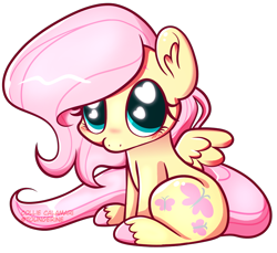 Size: 878x804 | Tagged: safe, alternate version, artist:collie-calamari, imported from derpibooru, fluttershy, pegasus, pony, blushing, colored hooves, cute, ear fluff, female, heart, heart eyes, looking at you, mare, puppy dog eyes, shyabetes, simple background, sitting, solo, transparent background, wingding eyes, wings