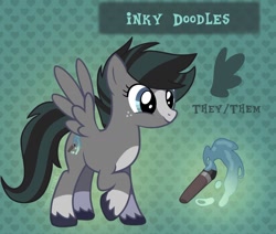 Size: 1266x1075 | Tagged: safe, artist:doodlesinky, imported from derpibooru, oc, oc only, pegasus, pony, reference sheet