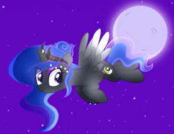 Size: 1021x783 | Tagged: safe, artist:mint-light, artist:moonfluffysnow, imported from derpibooru, oc, alicorn, pony, base used, moon, princess, shading, solo