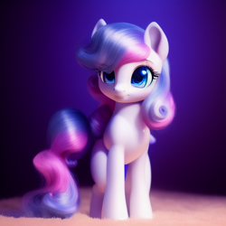 Size: 512x512 | Tagged: safe, imported from derpibooru, bon bon, sweetie drops, earth pony, pony, ai content, ai generated, cute, female, filly, foal, solo