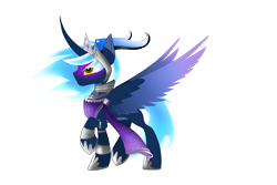 Size: 3000x2000 | Tagged: safe, artist:harmonicdreemur1308, imported from derpibooru, oc, oc only, alicorn, pony, clothes, colored wings, female, hoof shoes, mare, raised hoof, scarf, simple background, solo, transparent background, two toned wings, wings