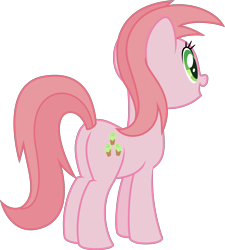 Size: 3000x3338 | Tagged: safe, artist:sollace, derpibooru exclusive, imported from derpibooru, magdalena, earth pony, pony, friendship is magic, .svg available, background pony, butt, cute, facing away, female, mare, plot, solo, vector