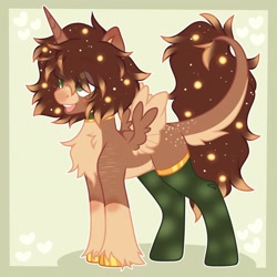 Size: 2048x2048 | Tagged: safe, artist:moonydropps, imported from derpibooru, oc, oc only, oc:ponysona, alicorn, pony, clothes, green eyes, hair, horn, mane, open mouth, open smile, smiling, socks, solo, spread wings, tail, wings