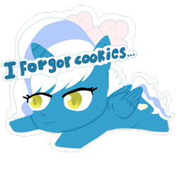 Size: 2052x2048 | Tagged: safe, artist:miuuiruma69, imported from derpibooru, oc, oc only, oc:fleurbelle, alicorn, pony, alicorn oc, bow, female, hair bow, horn, mare, simple background, solo, speech bubble, transparent background, wings, yellow eyes