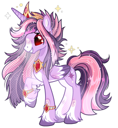 Size: 1963x2133 | Tagged: safe, artist:lavender-bases, imported from derpibooru, oc, oc:yume shine, alicorn, pony, alicorn oc, base used, commission, horn, jewelry, simple background, transparent background, wings